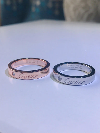 [Clover Jewelery]C PLATINUM 1 DIAMOND RING