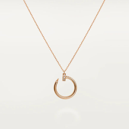 [Clover Jewelery]JUSTE NECKLACE PINK GOLD
