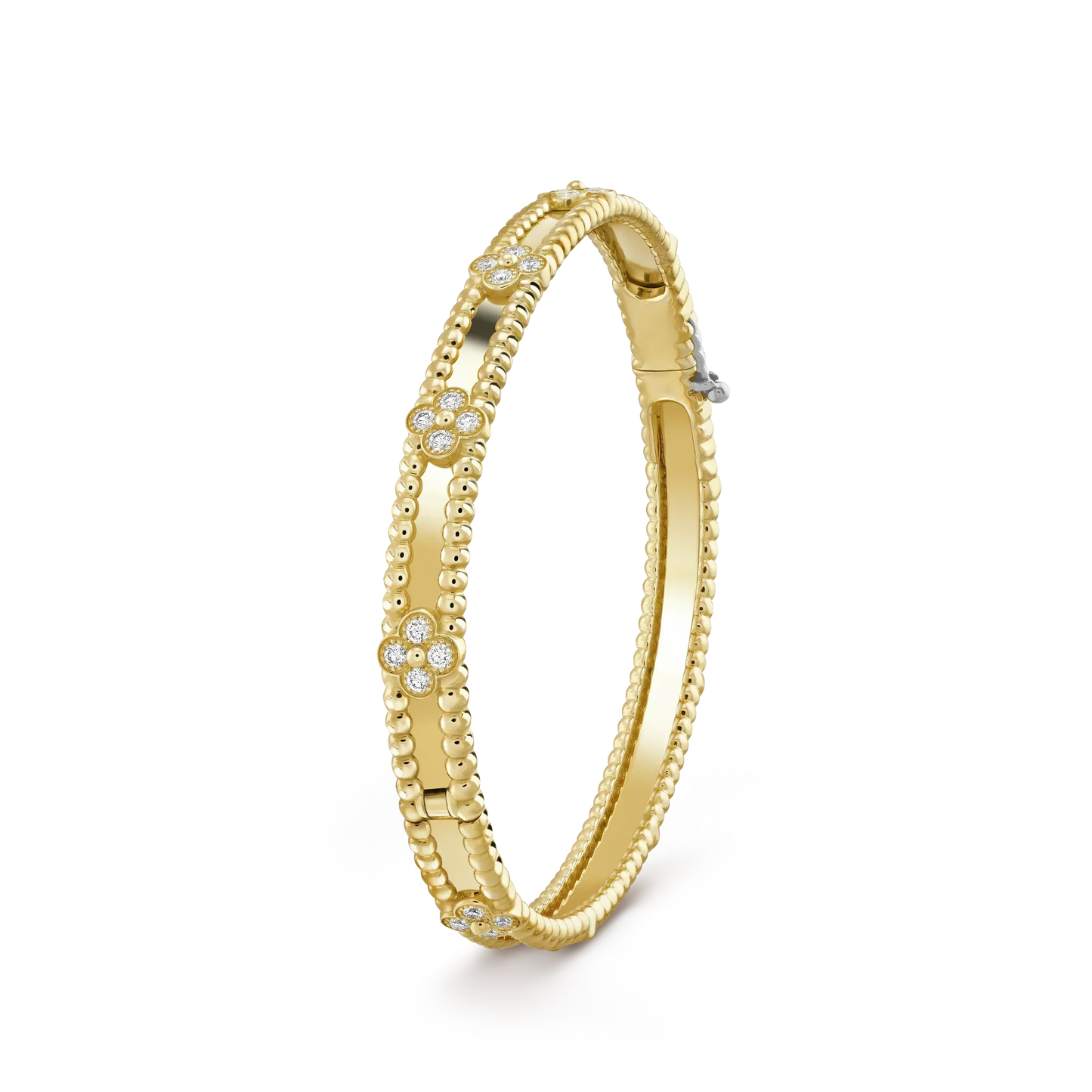 [Clover Jewelery]CLOVER BRACELET 4MM DIAMONDS