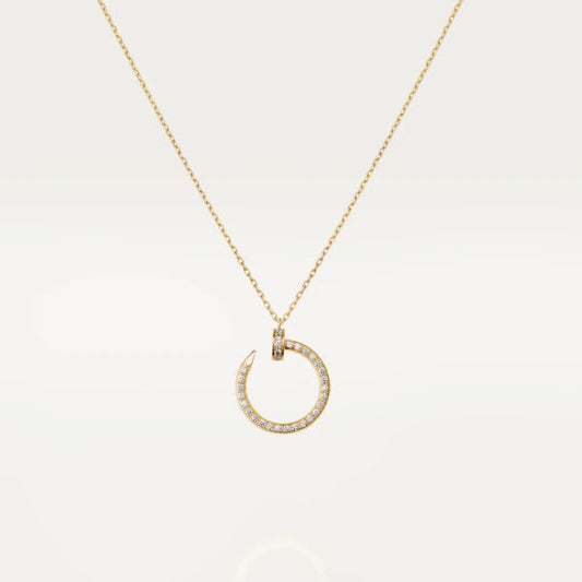 [Clover Jewelery]JUSTE NECKLACE GOLD DIAMONDS