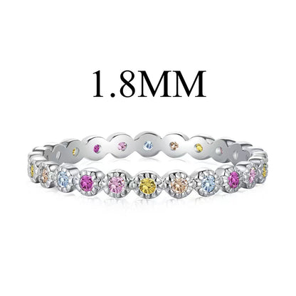 [Clover Jewelery]Unique Scintillating Round Cut Daily Ring