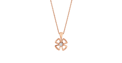 [Clover Jewelery]FIOREVER NECKLACE DIAMOND CENTER