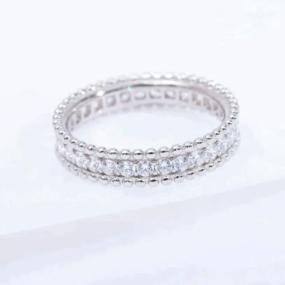 [Clover Jewelery]PERLEE DIAMOND SILVER RING