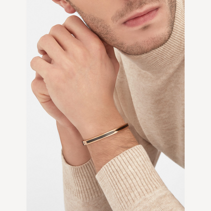 [Clover Jewelery]ZERO 1 PINK GOLD WITH BLACK CERAMIC BRACELET