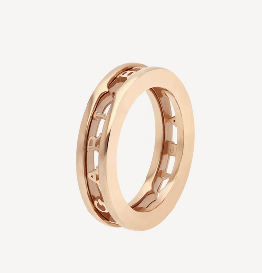 [Clover Jewelery]ZERO 1 ONE-BAND WITH OPENWORK LOGO SPIRAL RING