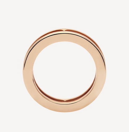 [Clover Jewelery]ZERO 1 ONE-BAND WITH OPENWORK LOGO SPIRAL RING