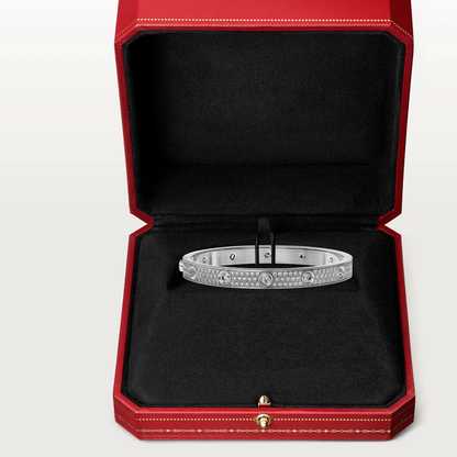 [Clover Jewelery]LOVE BRACELET 6.1MM DIAMOND-PAVED 10 BIG DIAMONDS