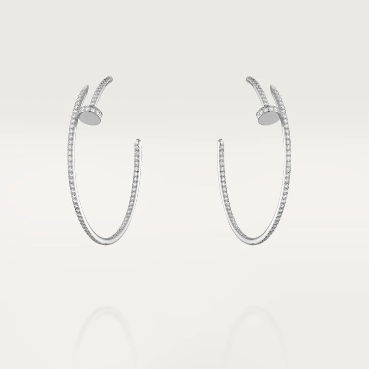 [Clover Jewelery]JUSTE EARRINGS FULL DIAMONDS 1.8MM