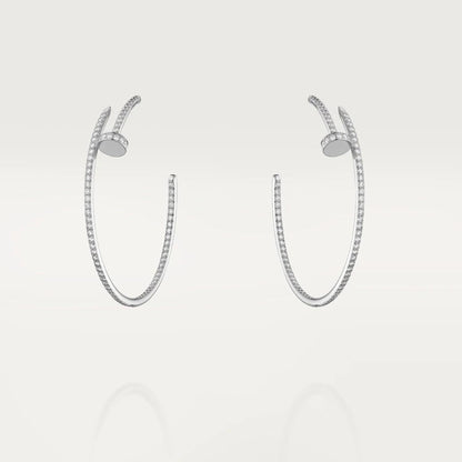 [Clover Jewelery]JUSTE EARRINGS FULL DIAMONDS 1.8MM