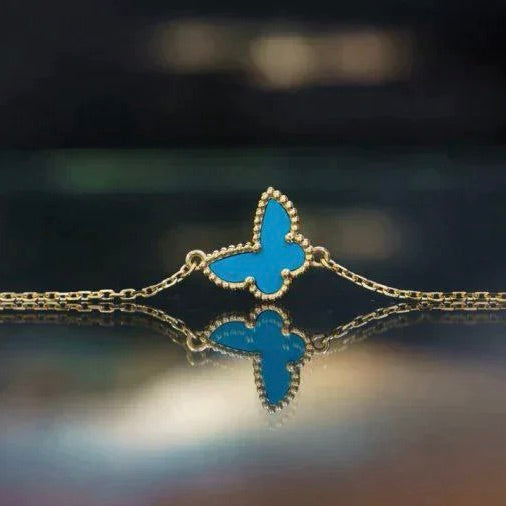 [Clover Jewelery]BUTTERFLY TURQUOISE BUTTERFLY BRACELET
