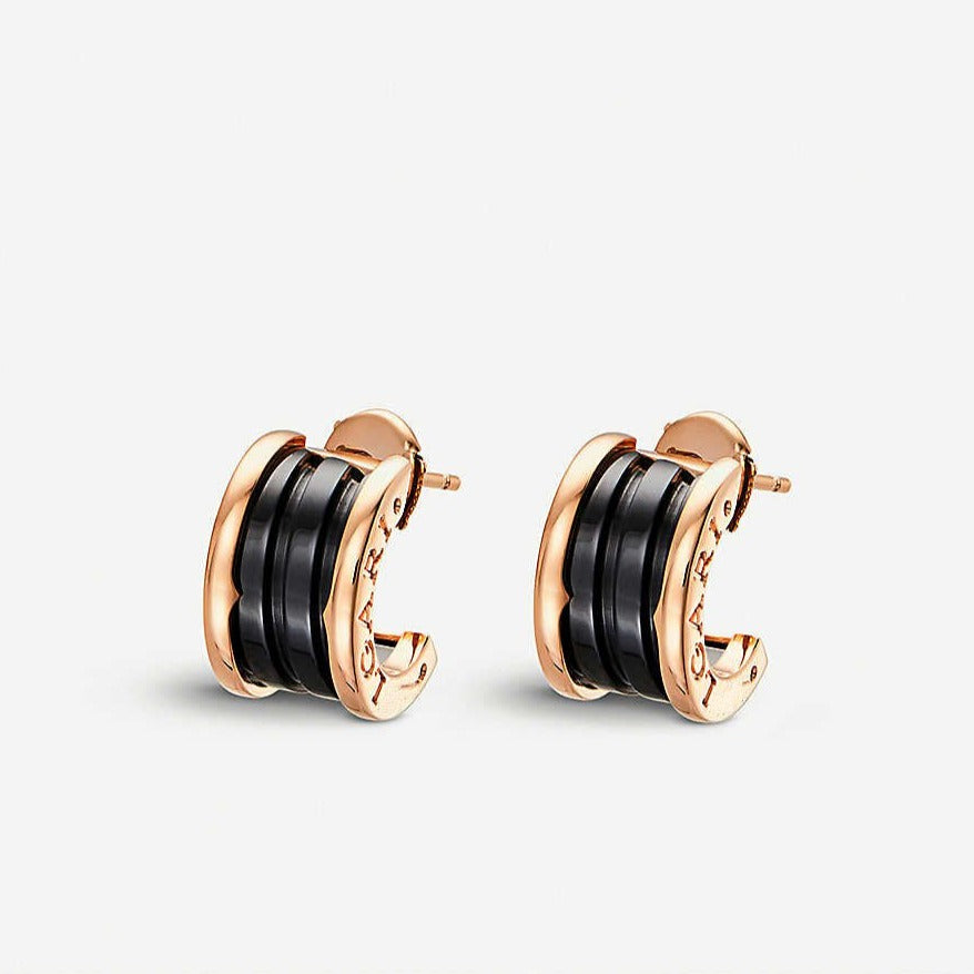 [Clover Jewelery]ZERO 1 PINK GOLD CERAMIC EARRINGS