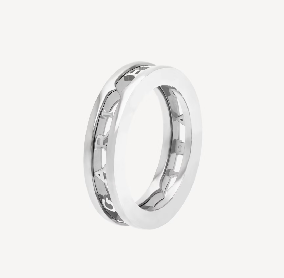 [Clover Jewelery]ZERO 1 ONE-BAND WITH OPENWORK LOGO SPIRAL RING