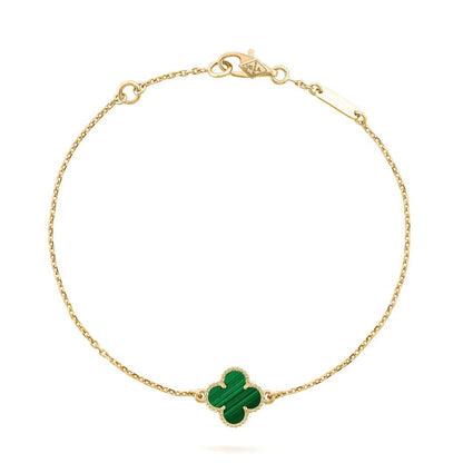[Clover Jewelery]CLOVER BRACELET MALACHITE 1 MOTIF