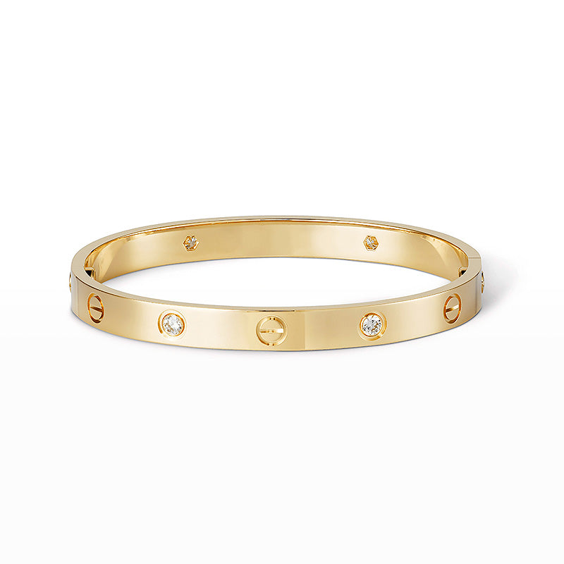 [Clover Jewelery]LOVE BRACELET 6.1MM 4 DIAMONDS