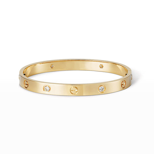 [Clover Jewelery]LOVE BRACELET 6.1MM 4 DIAMONDS