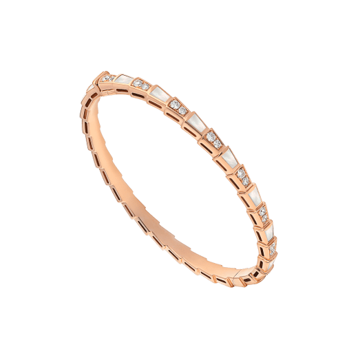 [Clover Jewelery]SERPENTI BRACELET PINK GOLD MOP DIAMOND