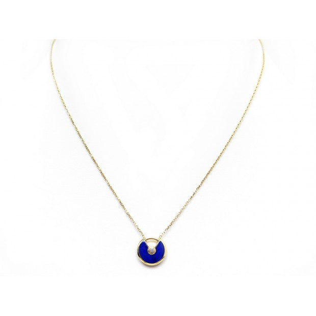 [Clover Jewelery]AMULETTE ROSE GOLD AGATE NECKLACE