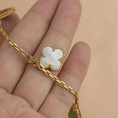 [Clover Jewelery]LUCKY SPRING 5 MOTIF GOLD BRACELET