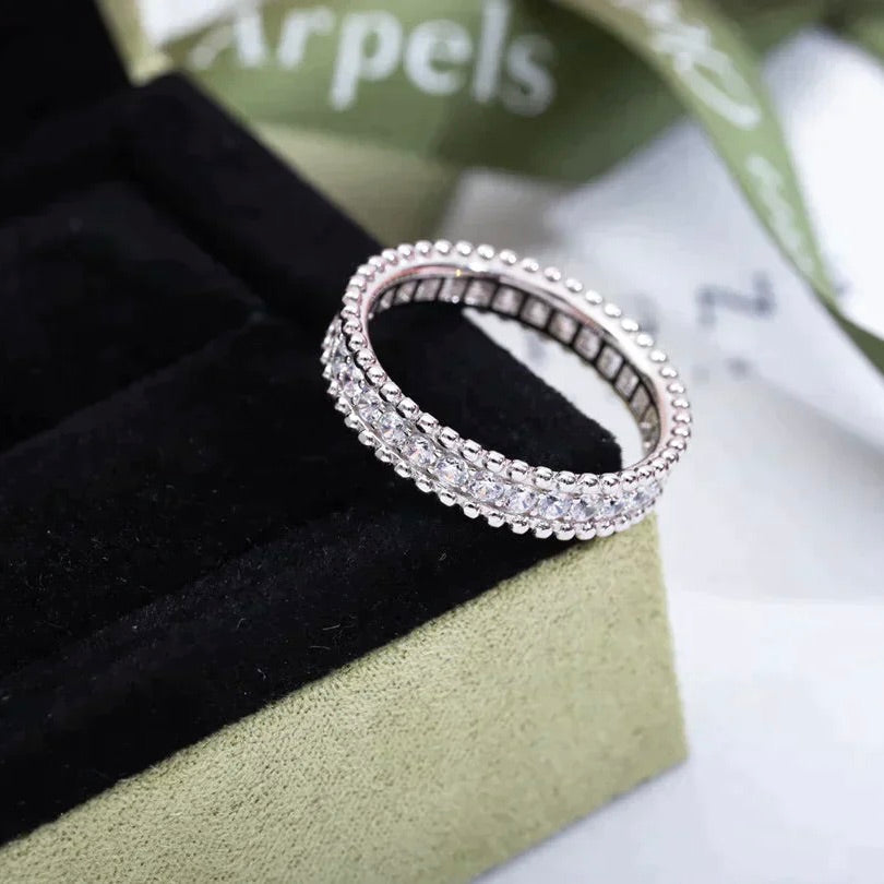 [Clover Jewelery]PERLEE DIAMOND SILVER RING