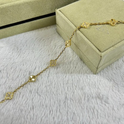 [Clover Jewelery]CLOVER 6 MOTIF DIAMOND LASER BRACELET