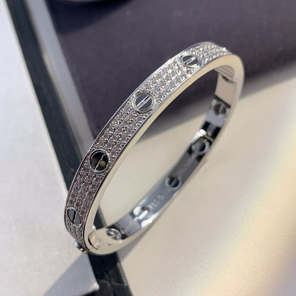 [Clover Jewelery]LOVE BRACELET 6.1MM DIAMOND-PAVED CERAMIC
