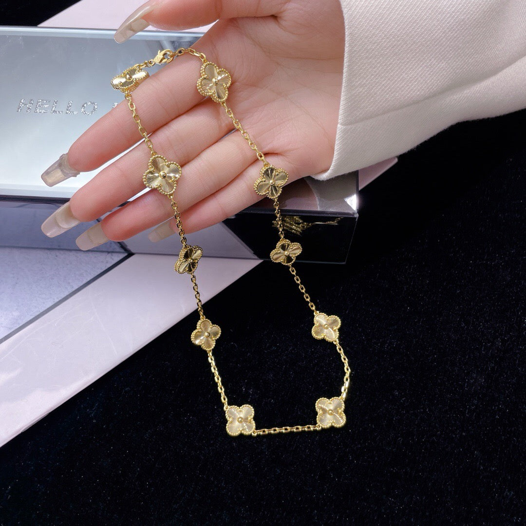 [Clover Jewelery]CLOVERS THE 10-MOTIFS LASER NECKLACE