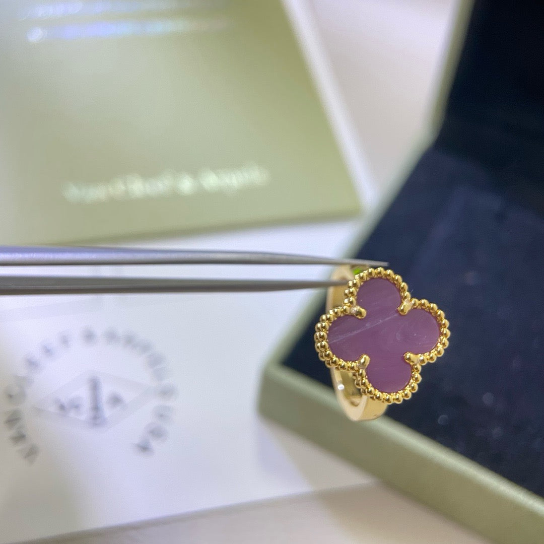 [Clover Jewelery]CLOVER  PURPLE VIOLET RING