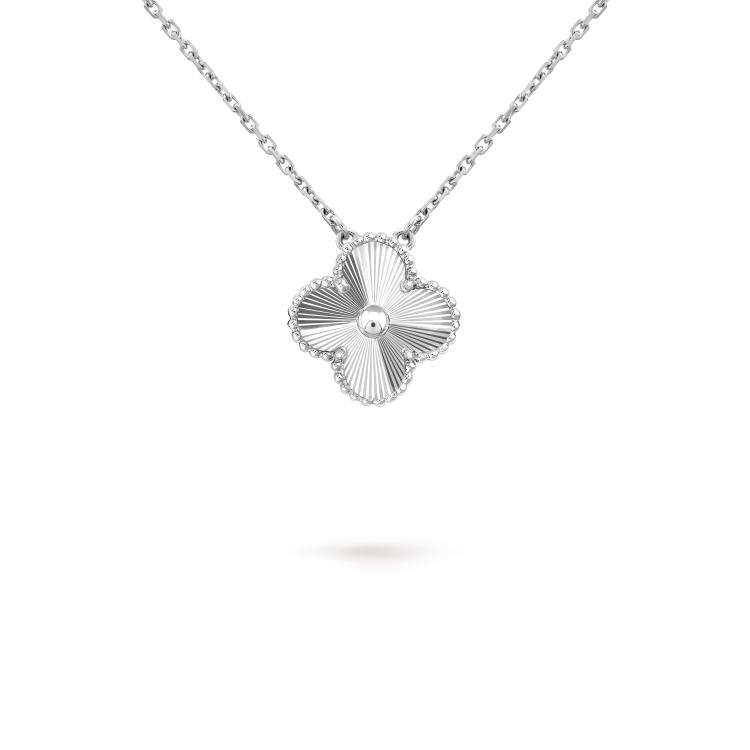 [Clover Jewelery]CLOVER 15MM LASER NECKLACE SILVER