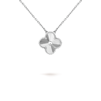 [Clover Jewelery]CLOVER 15MM LASER NECKLACE SILVER