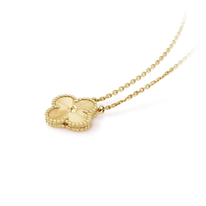 [Clover Jewelery]CLOVER 15MM LASER NECKLACE