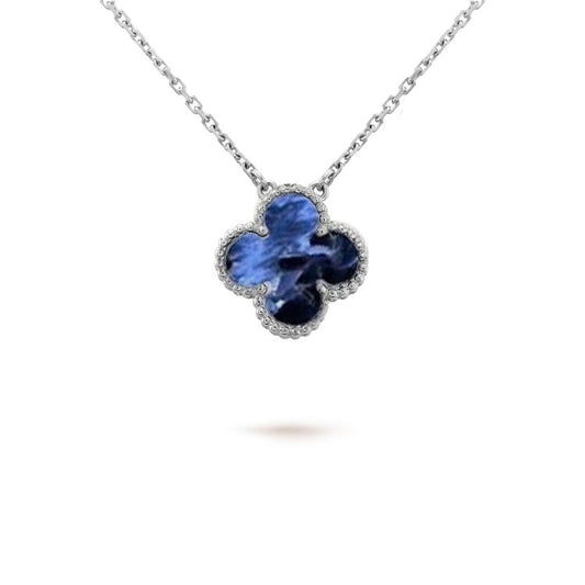 [Clover Jewelery]CLOVER 15MM PIETERSITE NECKLACE SILVER