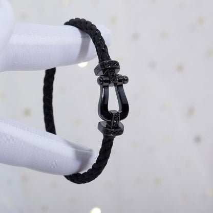 [Clover Jewelery]FORCE LARGE SERIES HORSESHOE BLACK SAMURAI BRACELET