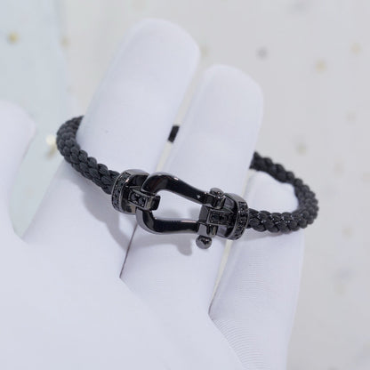[Clover Jewelery]FORCE LARGE SERIES HORSESHOE BLACK SAMURAI BRACELET