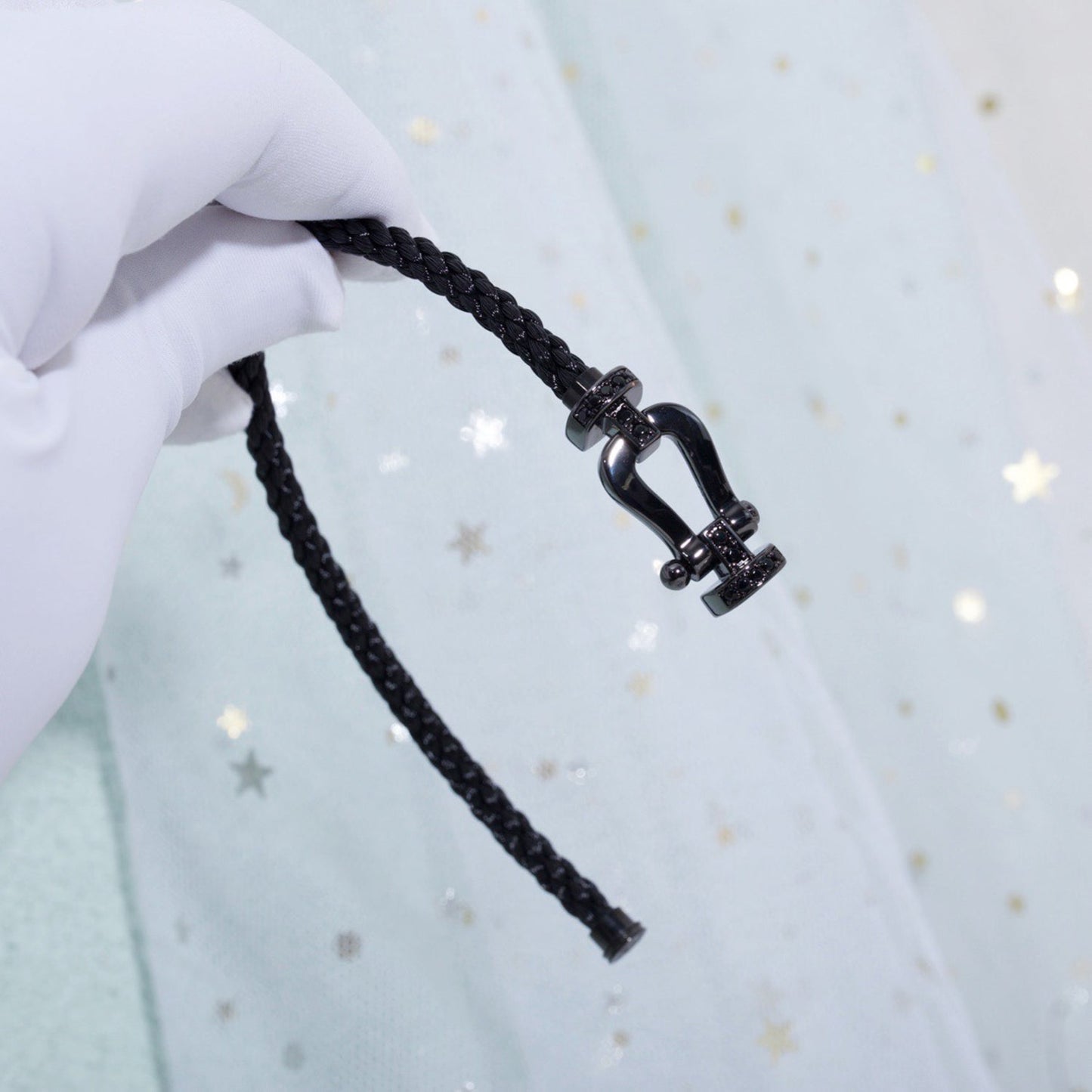 [Clover Jewelery]FORCE LARGE SERIES HORSESHOE BLACK SAMURAI BRACELET