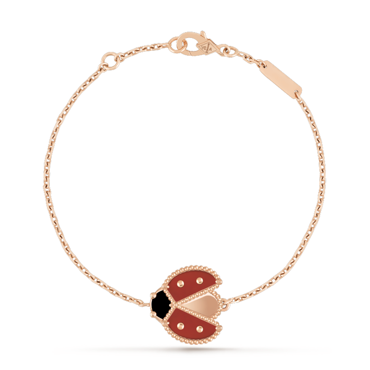 [Clover Jewelery]LUCKY SPRING 1 MOTIF PINK GOLD BRACELET