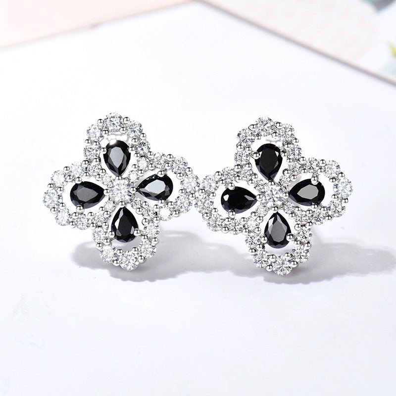 [Clover Jewelery]LOOP EARRINGS FULL MOTIF DIAMOND 16MM