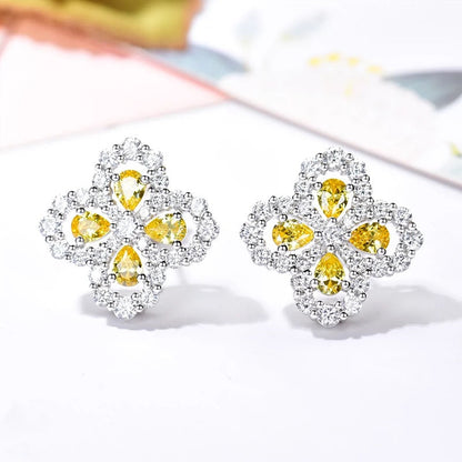 [Clover Jewelery]LOOP EARRINGS FULL MOTIF DIAMOND 16MM