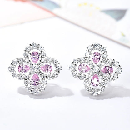 [Clover Jewelery]LOOP EARRINGS FULL MOTIF DIAMOND 16MM