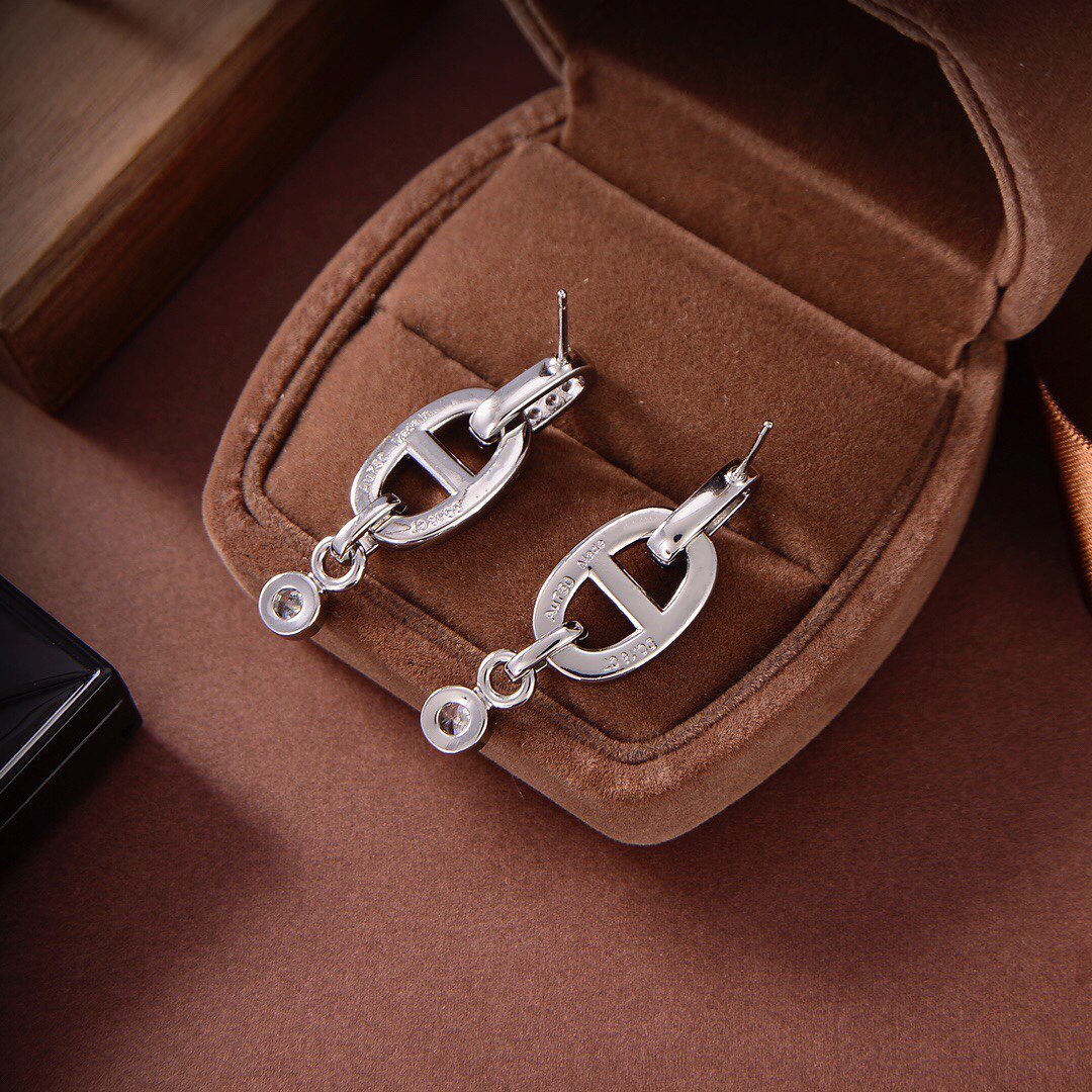 [Clover Jewelery]HM CHAINE DIAMOND EARRINGS