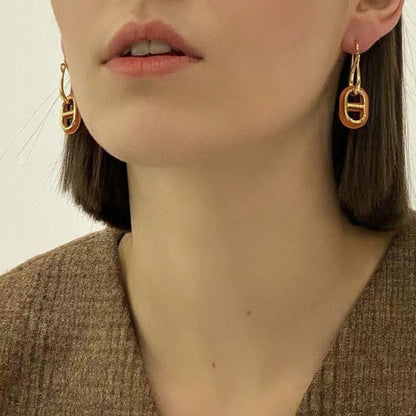 [Clover Jewelery]HM O'MAILLON GOLD EARRINGS