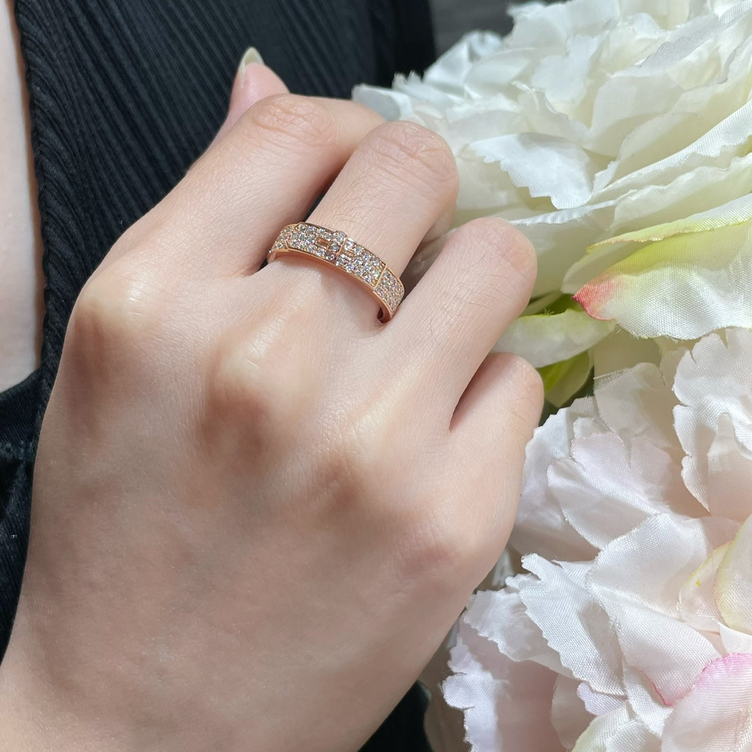 [Clover Jewelery]KELLY PINK GOLD DIAMOND RING