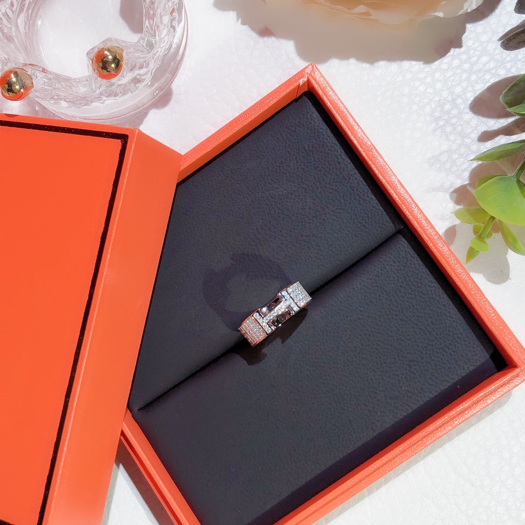 [Clover Jewelery]H RING FULL DIAMOND