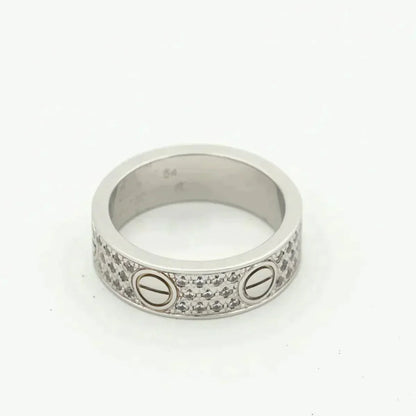 [Clover Jewelery]LOVE RING 5.5MM DIAMONDS PAVED