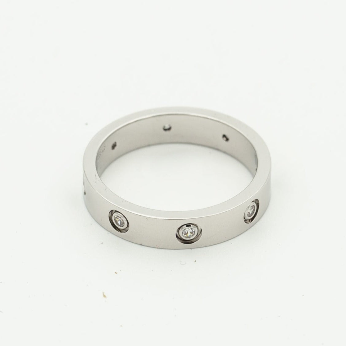 [Clover Jewelery]LOVE RING 3.6MM 8 DIAMONDS