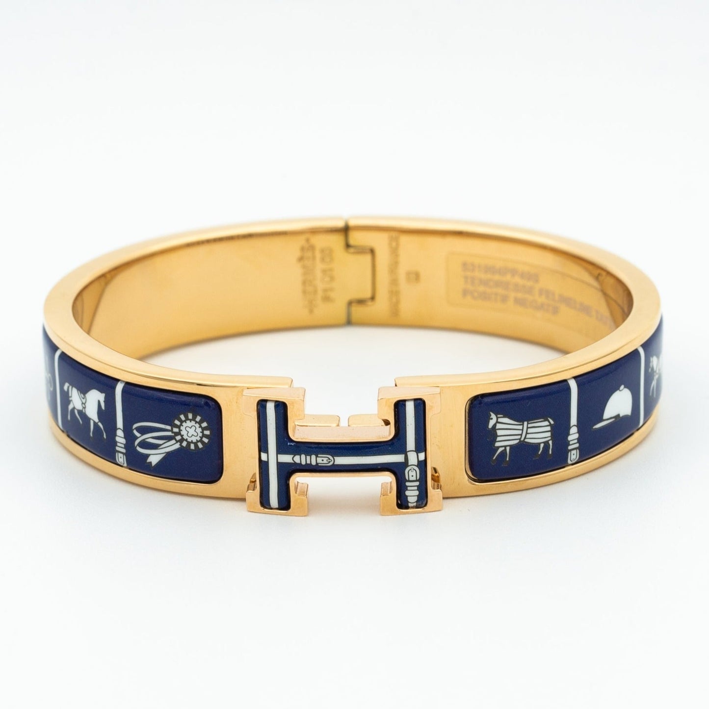 [Clover Jewelery]H BRACELET BLUE CERAMIC
