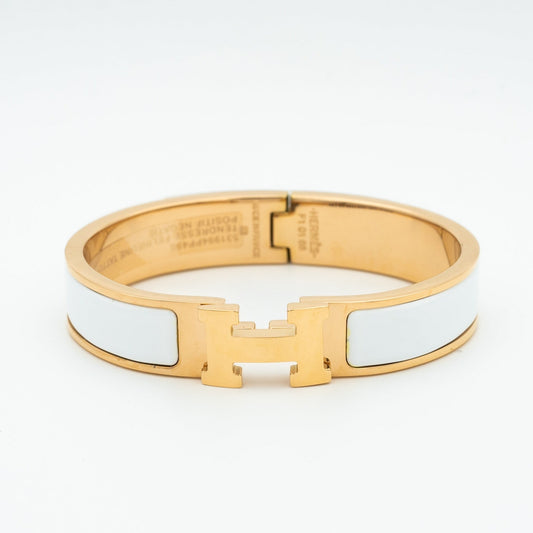 [Clover Jewelery]H WHITE BRACELET