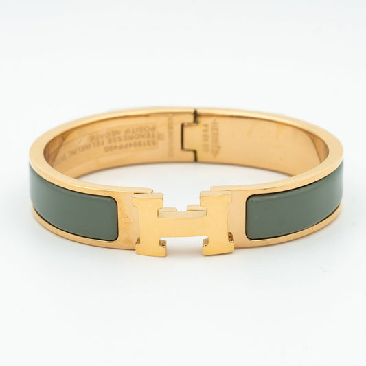 [Clover Jewelery]H BRACELET BLUE GREEN 12MM