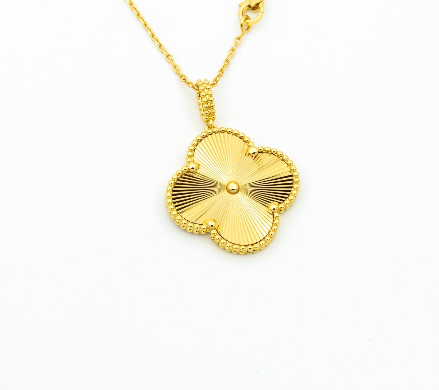 [Clover Jewelery]CLOVER 25MM PEDANT NECKLACE GOLD