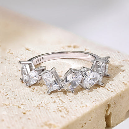 [Clover Jewelery]Delicate Multi Cut Ring