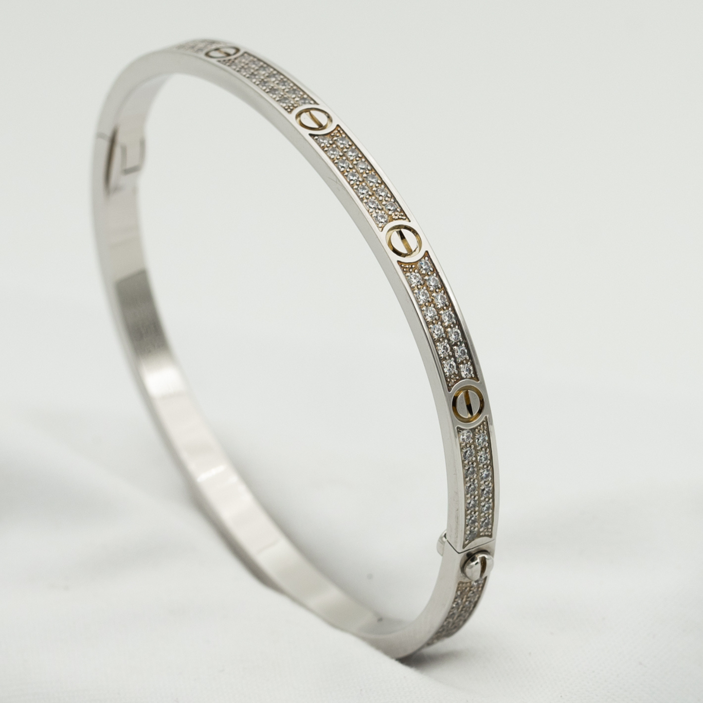[Clover Jewelery]LOVE BRACELET 3.65MM DIAMOND-PAVED
